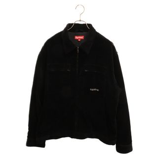 シュプリーム(Supreme)のSUPREME シュプリーム 21AW Corduroy Zip Jacket コーデュロイジップアップジャケット ブラック(フライトジャケット)