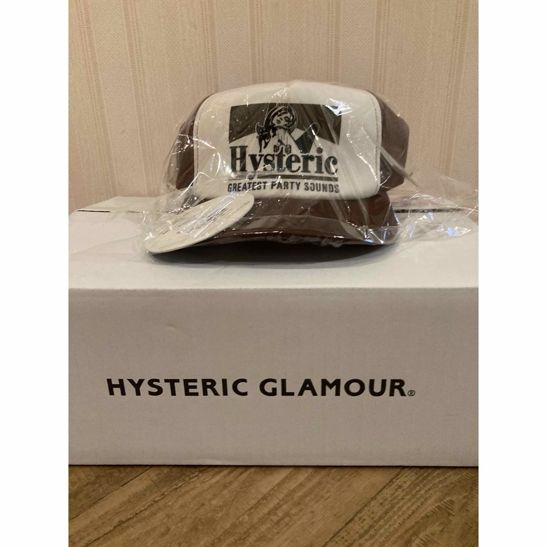 HYSTERIC GLAMOUR(ヒステリックグラマー)のヒステリックグラマー　GUITAR GIRL メッシュキャップ　ブラウン　新品 メンズの帽子(キャップ)の商品写真