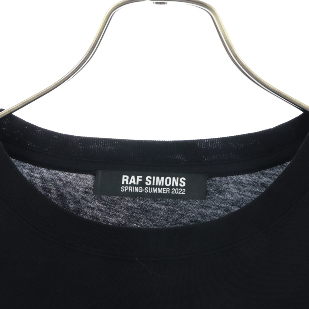 RAF SIMONS(ラフシモンズ)のRAF SIMONS ラフシモンズ 22SS Big Fit Sreapers 221-M121 スリーパーズ ロゴ半袖Tシャツ ブラック メンズのトップス(Tシャツ/カットソー(半袖/袖なし))の商品写真