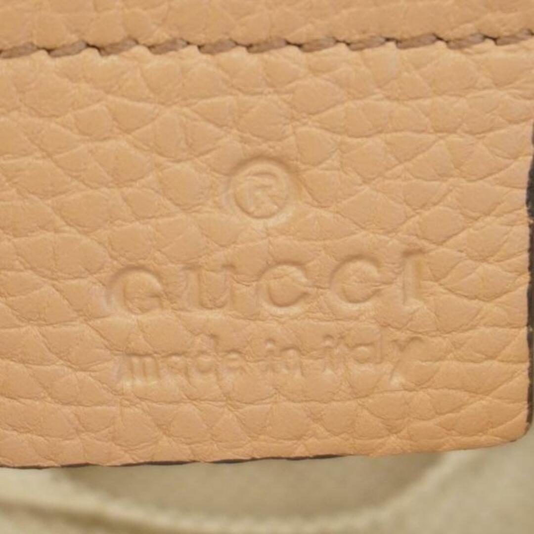 Gucci(グッチ)の【4ib2076】グッチ ショルダーバッグ/ソーホー/インターロッキングG/536224/レザー/ピンクベージュ/シャンパンゴールド金具 【中古】 レディース レディースのバッグ(ショルダーバッグ)の商品写真