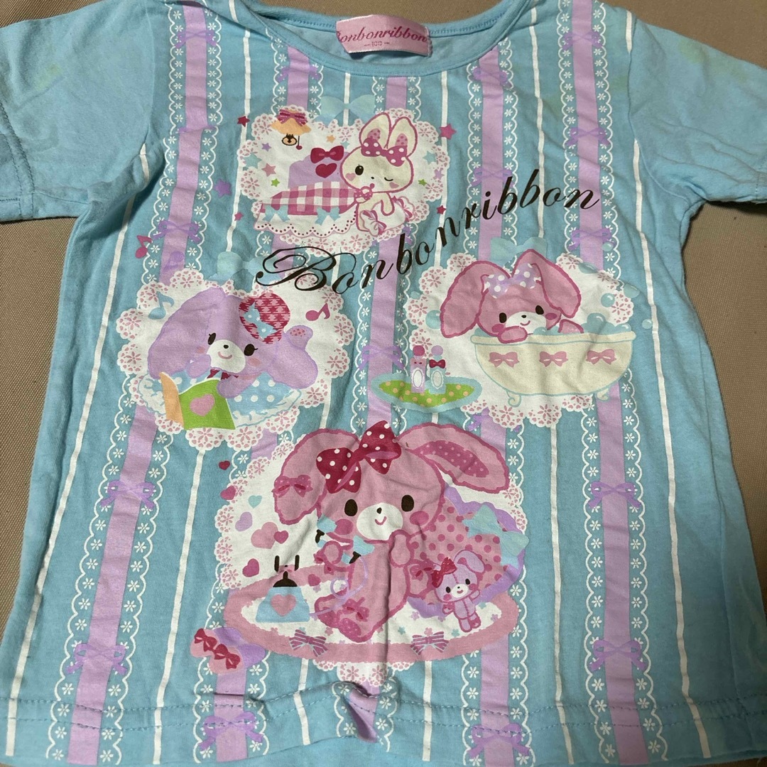 サンリオ(サンリオ)のボンボンリボン　Tシャツ キッズ/ベビー/マタニティのキッズ服女の子用(90cm~)(Tシャツ/カットソー)の商品写真