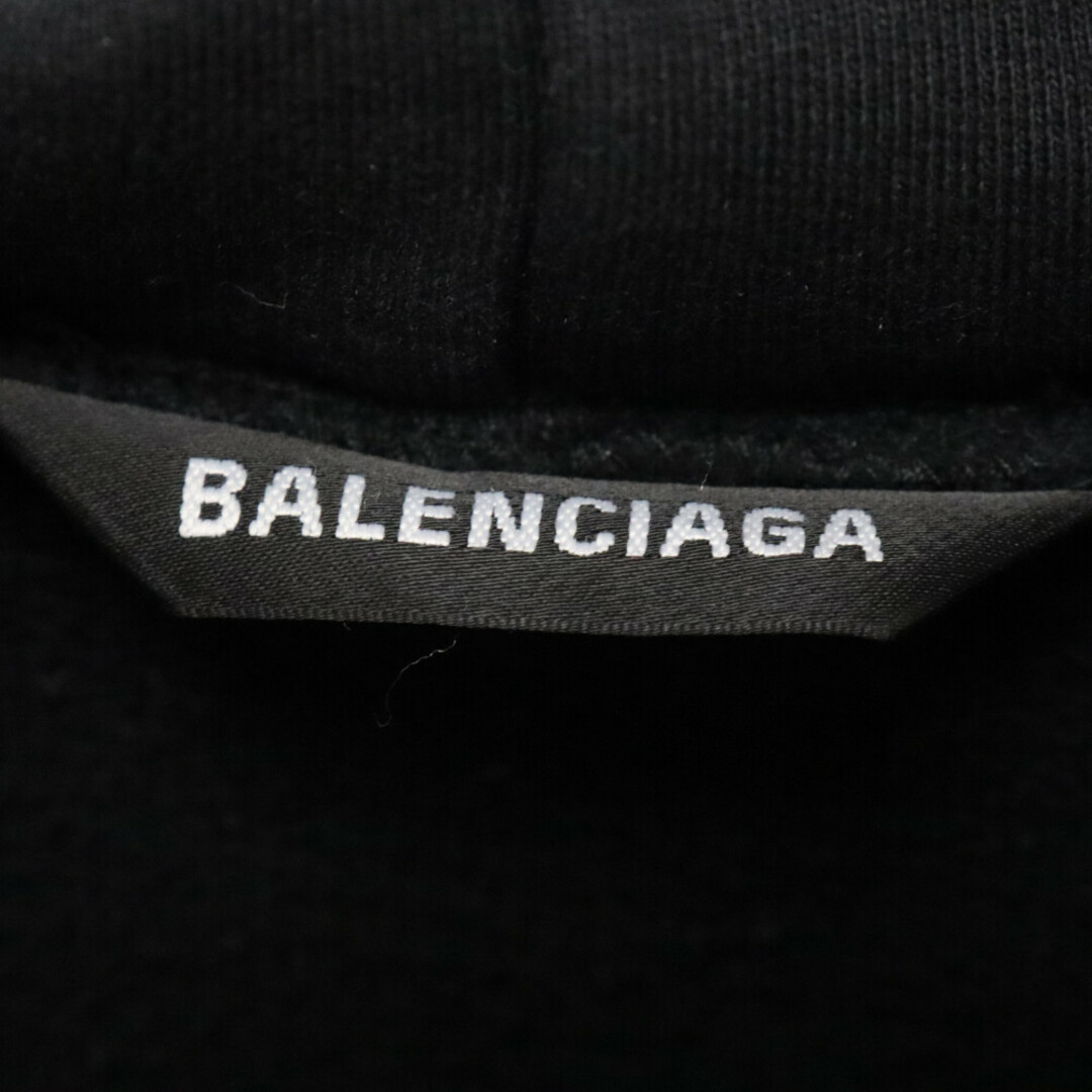 Balenciaga(バレンシアガ)のBALENCIAGA バレンシアガ 21SS Black Alien Sports Hoddie ダメージ加工 フーディー プルオーバーパーカー 641679 メンズのトップス(パーカー)の商品写真