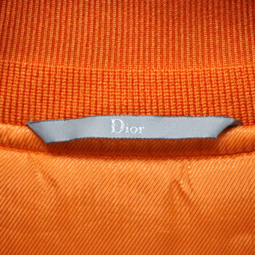 DIOR HOMME(ディオールオム)のDior HOMME ディオールオム 16SS 薔薇刺繍 MA-1 ジップアップ ブルゾン ジャケット 663C442F3569 ブラック メンズのジャケット/アウター(フライトジャケット)の商品写真