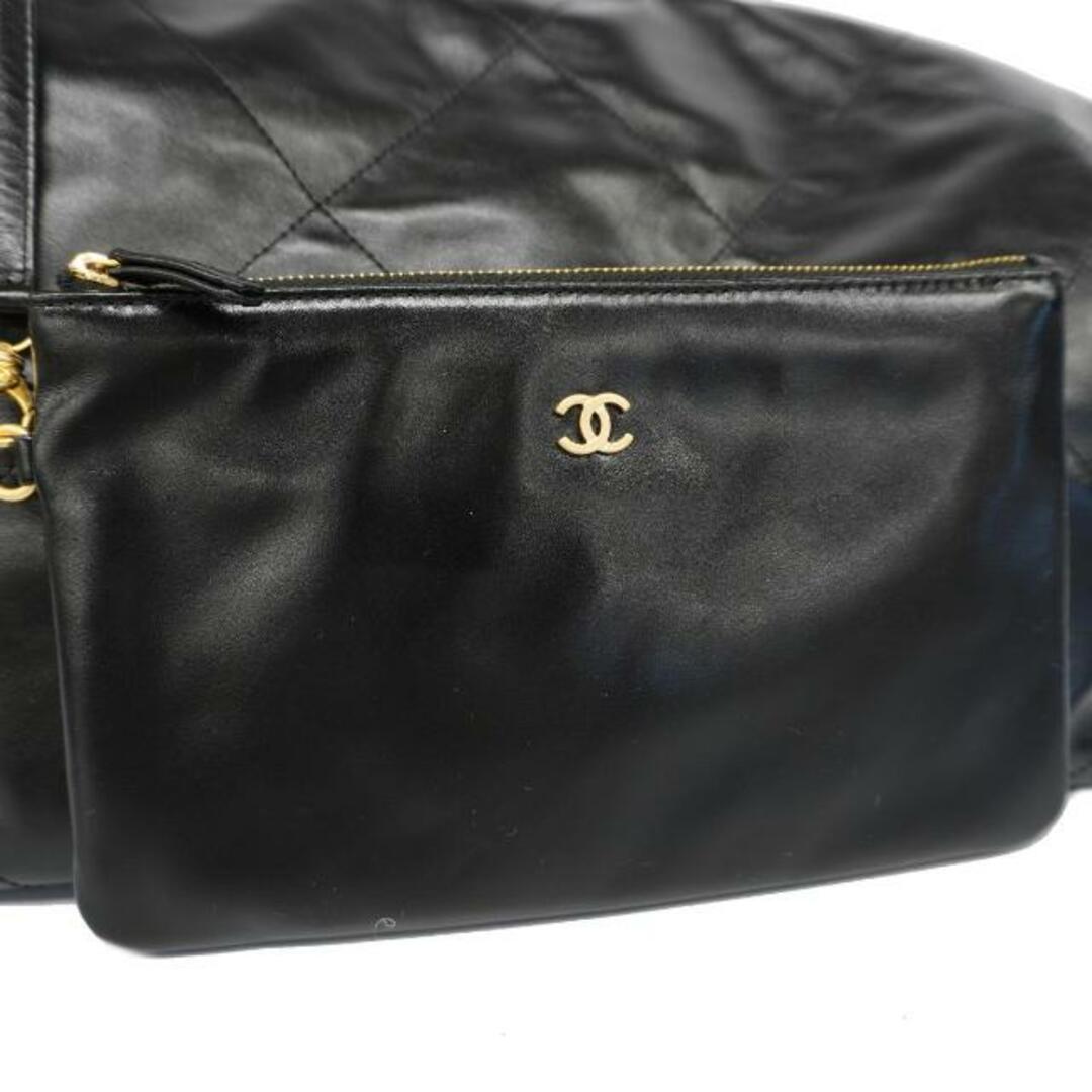 CHANEL(シャネル)の【4ib2153】シャネル ツーウェイバッグ/シャネル22/レザー/ブラック/ゴールド金具 【中古】 レディース レディースのバッグ(その他)の商品写真