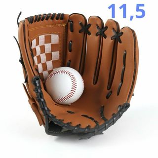 【11.5インチ】グローブ 軟式 野球 ソフトボール 兼用 オールラウンド用(グローブ)