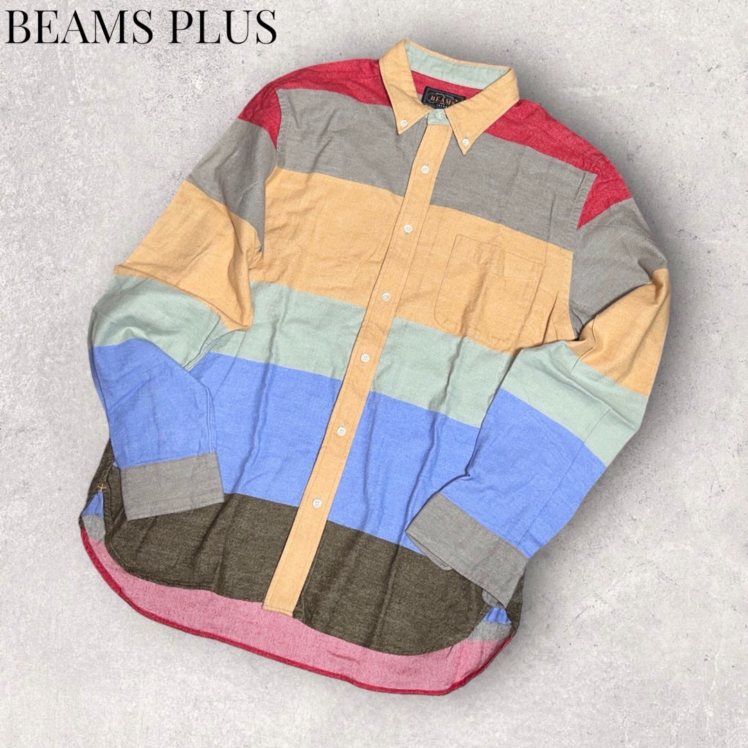 BEAMS PLUS(ビームスプラス)のBEAMS PLUS フランネル シャツ オープンカラー ビームスプラス メンズのトップス(シャツ)の商品写真