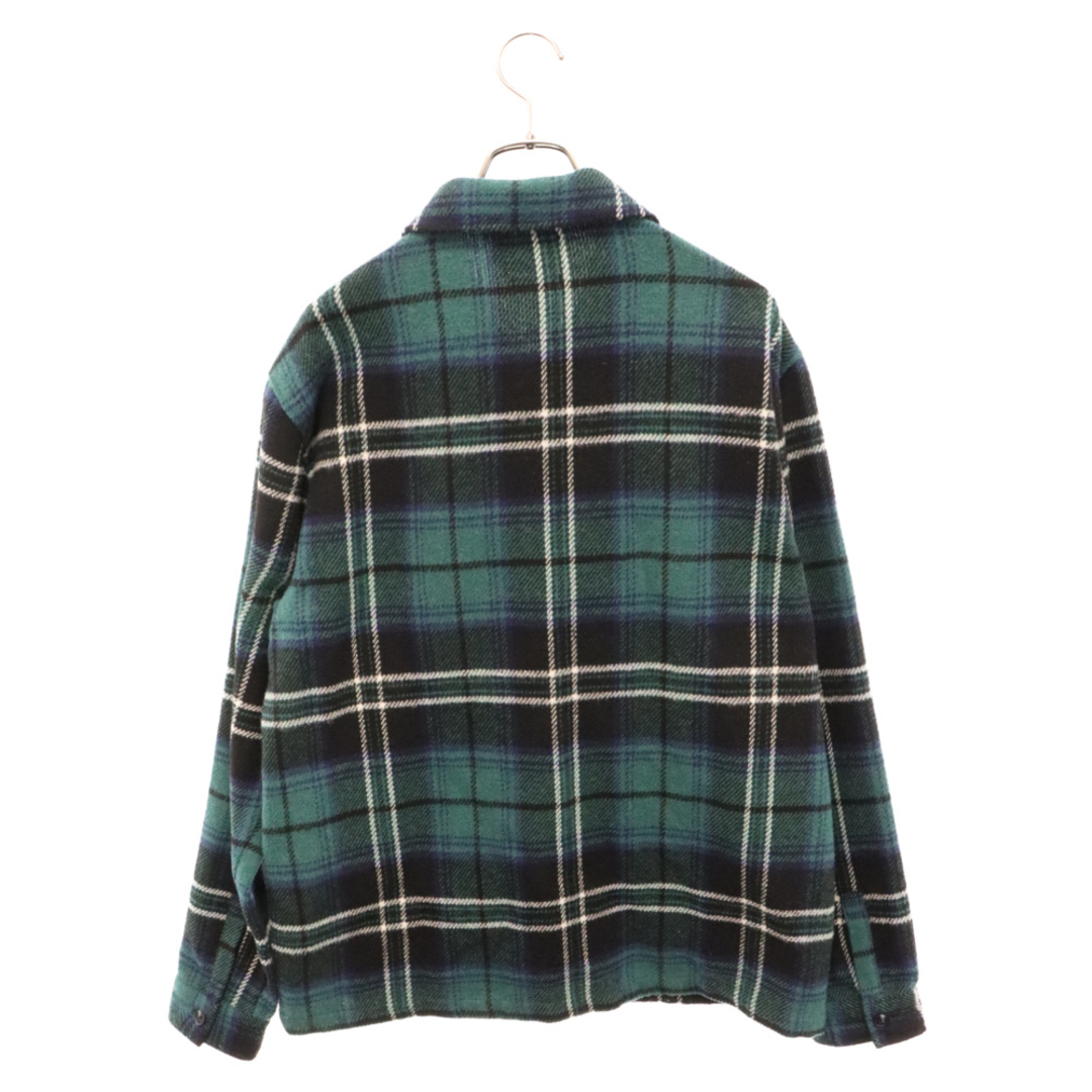 STUSSY(ステューシー)のSTUSSY ステューシー Heavy Wool Plaid Shirt JACKET チェック柄 ジップアップ ウール シャツジャケット グリーン 111945-001 メンズのジャケット/アウター(フライトジャケット)の商品写真