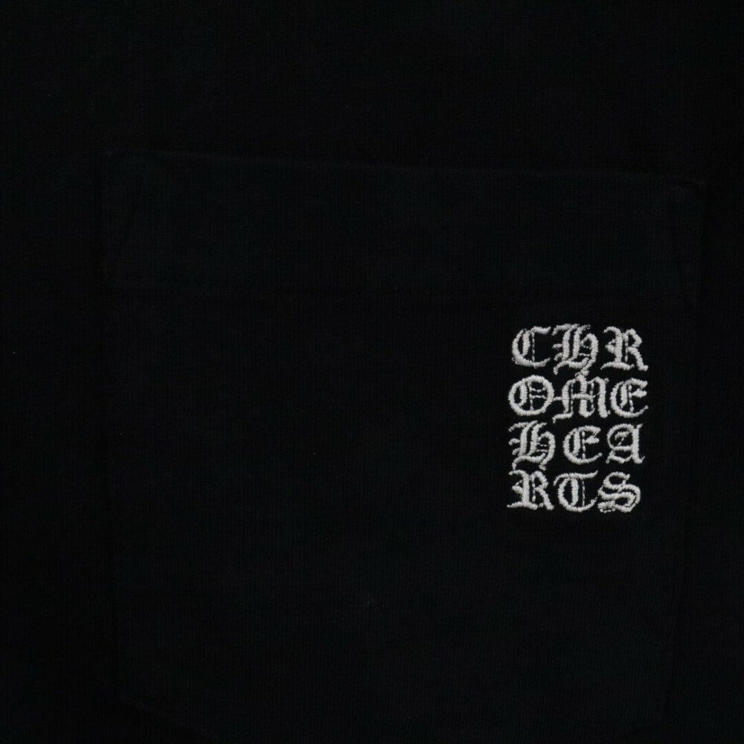 Chrome Hearts(クロムハーツ)のCHROME HEARTS クロムハーツ Y NOT Pocket Tee ワイノット ポケット 半袖Tシャツ ブラック メンズのトップス(Tシャツ/カットソー(半袖/袖なし))の商品写真