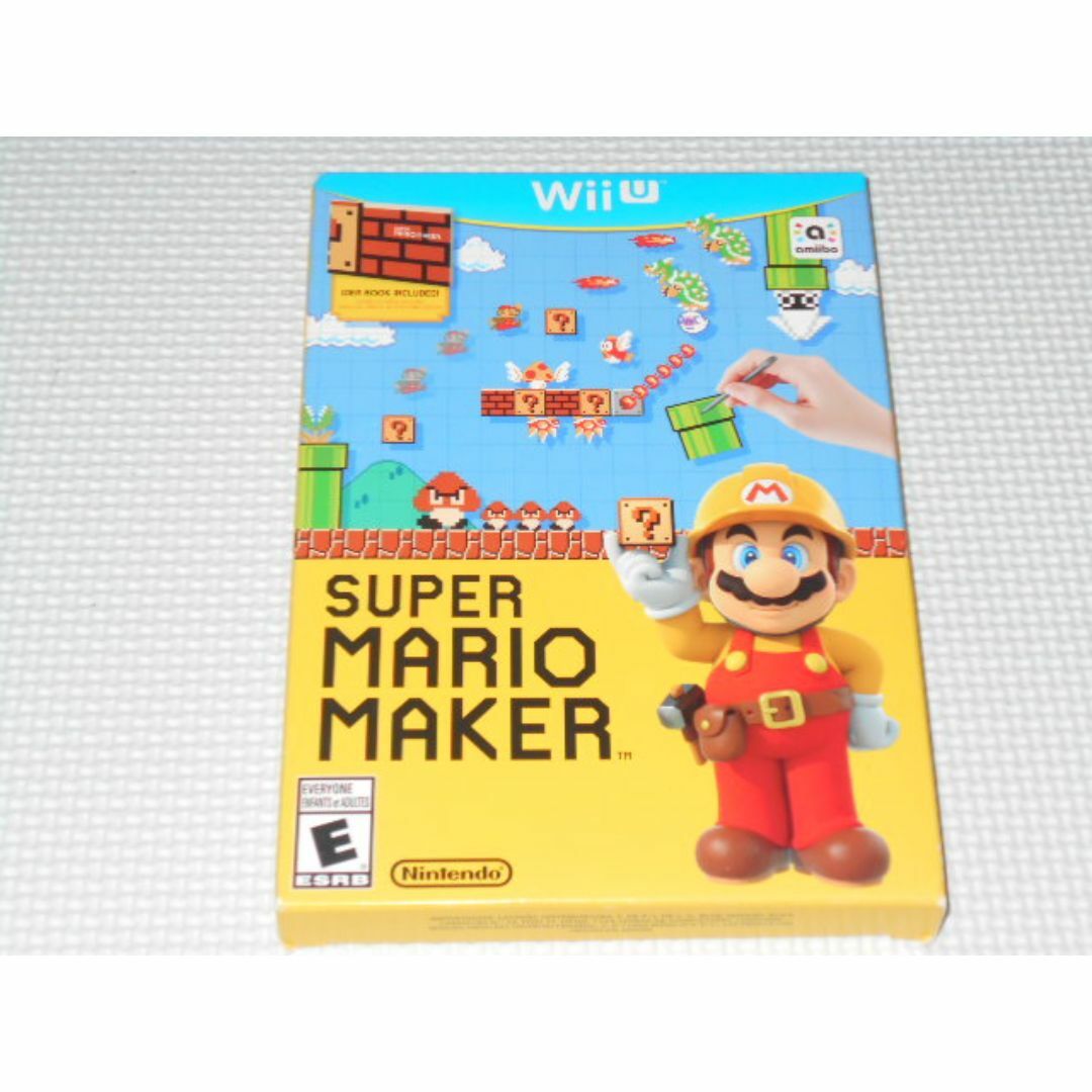 Wii U(ウィーユー)のWii U★SUPER MARIO MAKER スリーブケース付 冊子付 海外版 エンタメ/ホビーのゲームソフト/ゲーム機本体(家庭用ゲームソフト)の商品写真