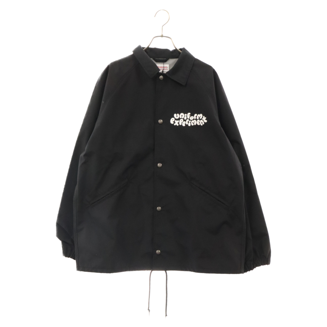 uniform experiment(ユニフォームエクスペリメント)のUNIFORM EXPERIMENT ユニフォームエクスペリメント 23AW INSANE COACH JACKET グラフィックロゴプリントコーチジャケット ブラック UE-232045 メンズのジャケット/アウター(フライトジャケット)の商品写真