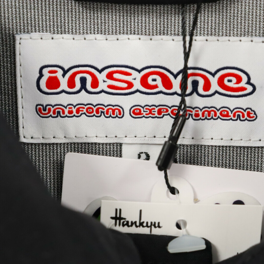 uniform experiment(ユニフォームエクスペリメント)のUNIFORM EXPERIMENT ユニフォームエクスペリメント 23AW INSANE COACH JACKET グラフィックロゴプリントコーチジャケット ブラック UE-232045 メンズのジャケット/アウター(フライトジャケット)の商品写真