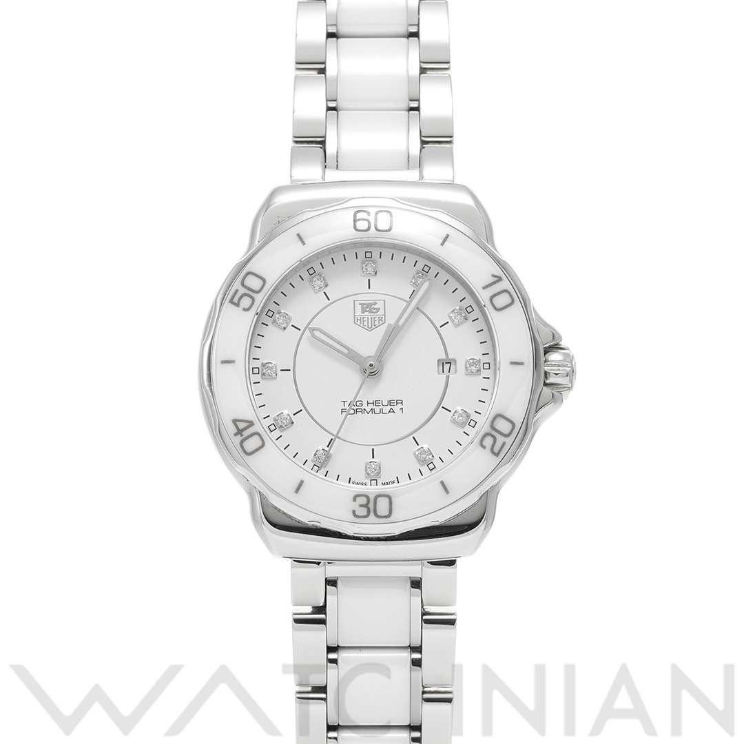 TAG Heuer(タグホイヤー)の中古 タグ ホイヤー TAG HEUER WAH1315.BA0868 ホワイト /ダイヤモンド レディース 腕時計 レディースのファッション小物(腕時計)の商品写真