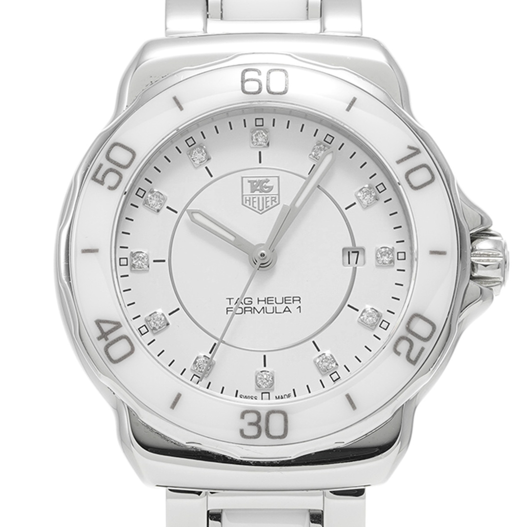 TAG Heuer(タグホイヤー)の中古 タグ ホイヤー TAG HEUER WAH1315.BA0868 ホワイト /ダイヤモンド レディース 腕時計 レディースのファッション小物(腕時計)の商品写真