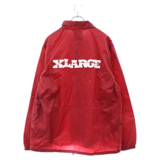 エクストララージ(XLARGE)のX-LARGE エクストララージ 19AW ロゴ プリント ナイロン コーチ ジャケット レッド 01199504(フライトジャケット)