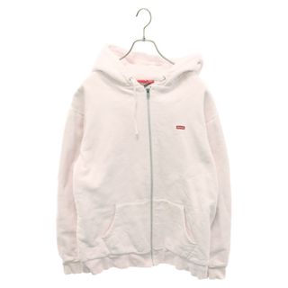 シュプリーム(Supreme)のSUPREME シュプリーム 15AW Small Box Logo Thermal Zip-Up Sweat スモールボックスロゴ サーマル ジップアップ スウェット パーカー フーディ ホワイト カラー ホワイト(パーカー)