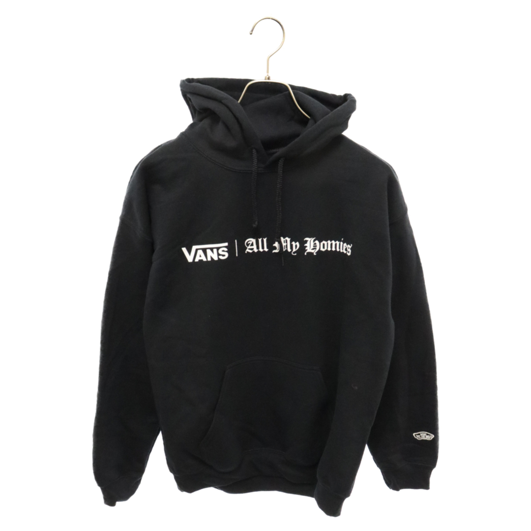 VANS(ヴァンズ)のVANS ヴァンズ ×ALL MY HOMIES オール マイ ホーミーズ ロゴプリント プルオーバーパーカー ブラック 123C1031453 メンズのトップス(パーカー)の商品写真