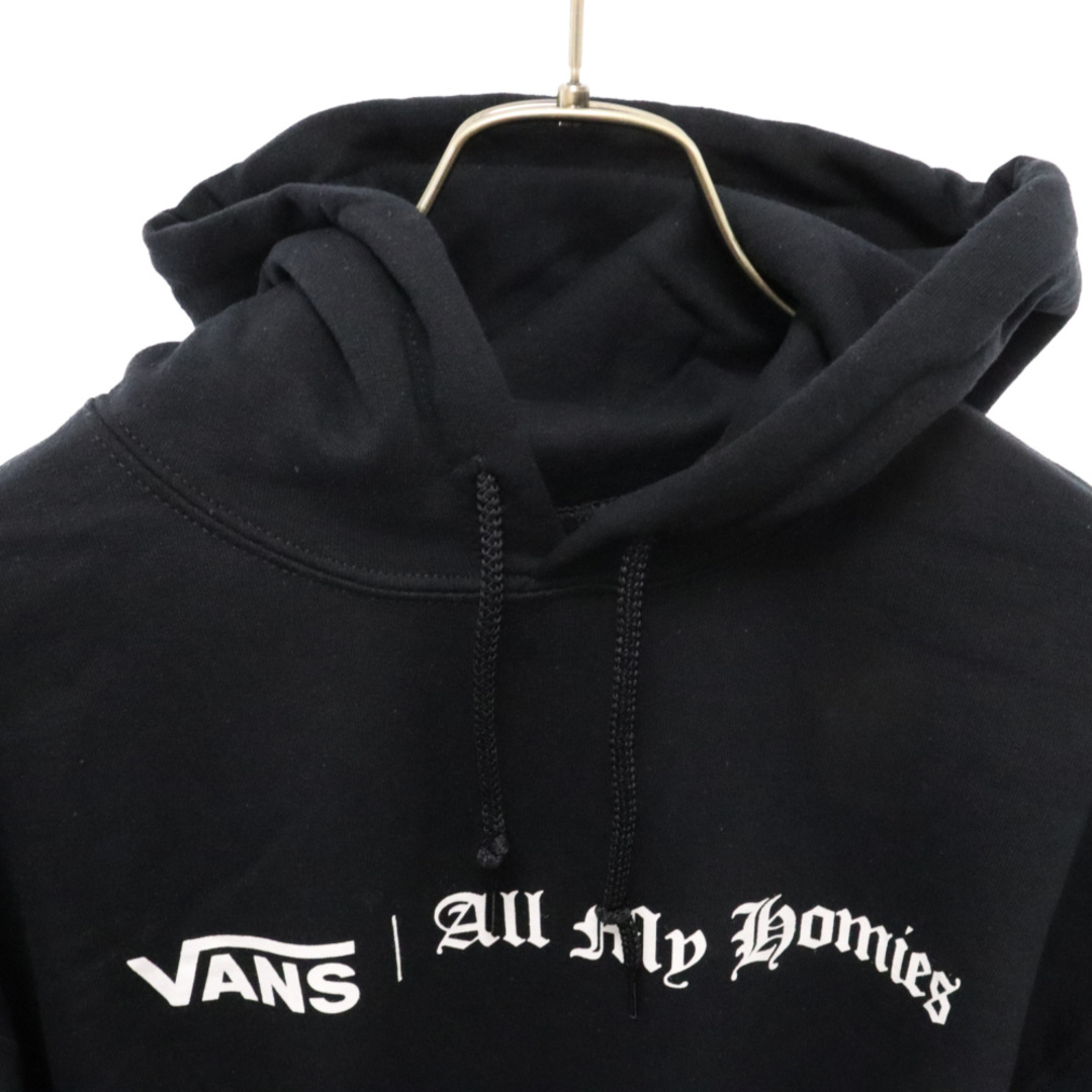 VANS(ヴァンズ)のVANS ヴァンズ ×ALL MY HOMIES オール マイ ホーミーズ ロゴプリント プルオーバーパーカー ブラック 123C1031453 メンズのトップス(パーカー)の商品写真