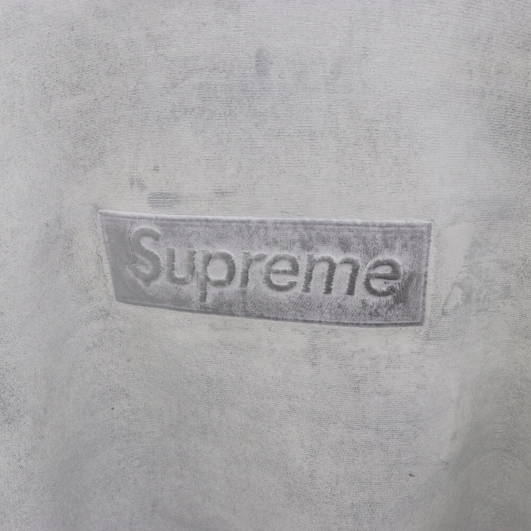Supreme(シュプリーム)のSUPREME シュプリーム 24SS ×MM6 Maison Margiela Foil Box Logo Hooded Sweatshirt エムエムシックス メゾンマルジェラ フォイルボックスロゴプルオーバーパーカー ホワイト メンズのトップス(パーカー)の商品写真