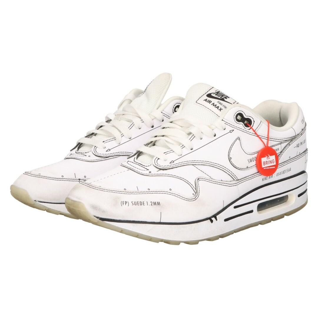 NIKE(ナイキ)のNIKE ナイキ AIR MAX 1 TINKER SCHEMATIC CJ4286-100 エアマックス1 ティンカー スキマティック ローカットスニーカー ホワイト US10/28cm メンズの靴/シューズ(スニーカー)の商品写真