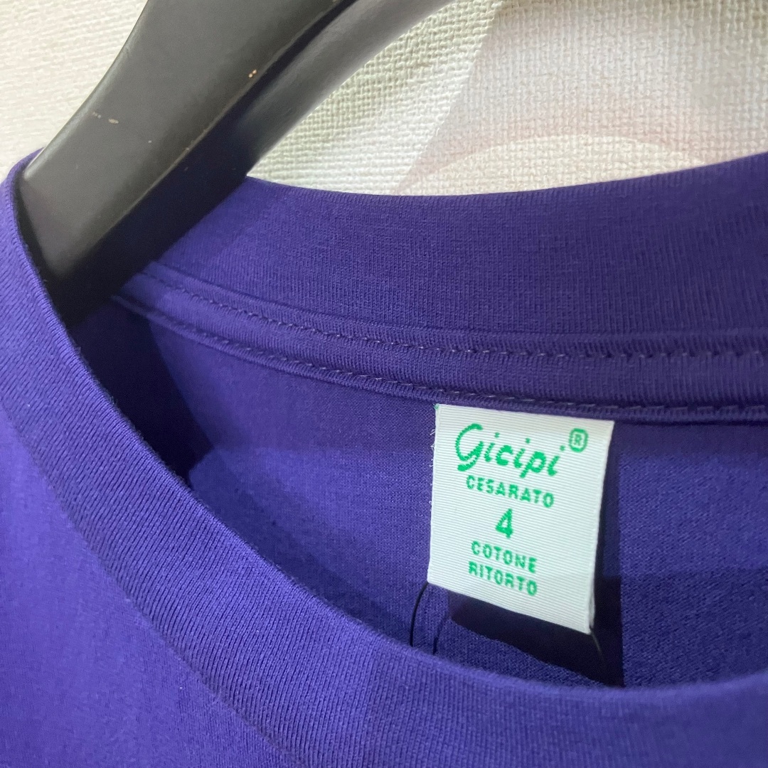 gicipi(ジチピ)の新品 GICIPI ジチピ BACCALA ロングスリーブ Tシャツ パープル　 メンズのトップス(Tシャツ/カットソー(七分/長袖))の商品写真