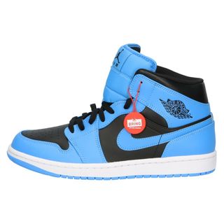 NIKE - NIKE ナイキ AIR JORDAN 1 MID UNIVERSITY BLUE DQ8426-401 エアジョーダン1 ユニバーシティブルー ミッドカットスニーカー US10/28cm ブルー/ブラック