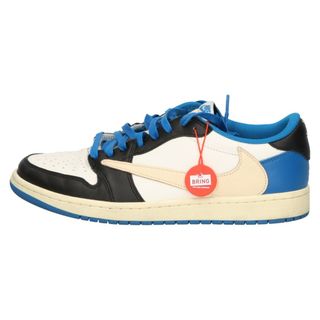 ナイキ(NIKE)のNIKE ナイキ ×TRAVIS SCOTT FRAGMENT DESIGN AIR JORDAN 1 LOW OG SP トラヴィススコット フラグメント エアジョーダン1 ローカットスニーカー US10/28cm DM7866-140(スニーカー)