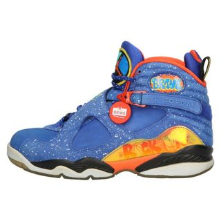 ナイキ(NIKE)のNIKE ナイキ 15年製 DOERNBECHER AIR JORDAN8 RETRO DB 729893-480 ドーレンベッカー エアジョーダン8 ハイカットスニーカー US8/26cm ブルー(スニーカー)