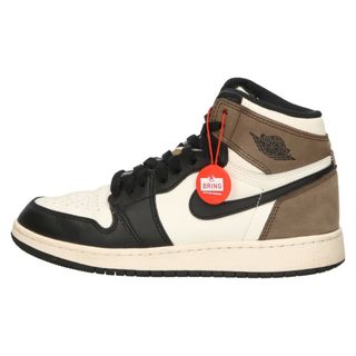 NIKE - NIKE ナイキ AIR JORDAN 1 RETRO HIGH OG GS DARK MOCHA 575441-105 エアジョーダン1 ダークモカ ハイカットスニーカー レディース US6Y/24cm ブラウン/ホワイト