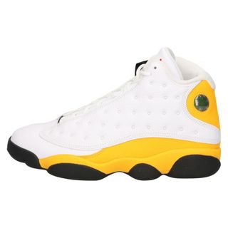 ナイキ(NIKE)のNIKE ナイキ AIR JORDAN 13 RETRO Del Sol エアショーダン13 デル ソル レトロ ハイカットスニーカー ホワイト/イエロー US10/28cm 414571-167(スニーカー)