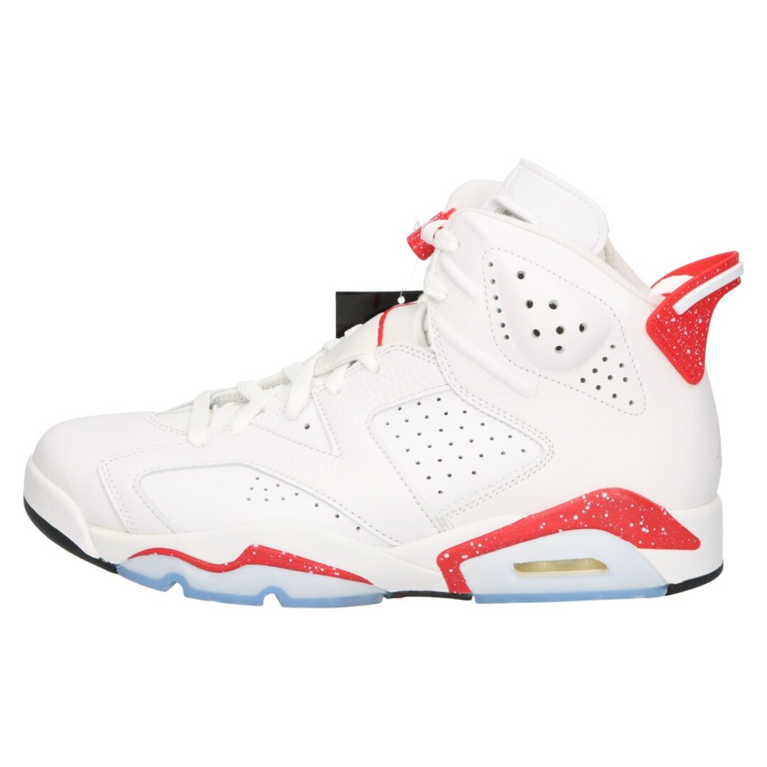 NIKE(ナイキ)のNIKE ナイキ AIR JORDAN 6 RETRO White and University Red エアジョーダン6 ホワイト&ユニバーシティレッド ハイカットスニーカー ホワイト/レッド US10/28cm CT8529-162 メンズの靴/シューズ(スニーカー)の商品写真