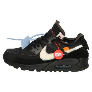 ナイキ(NIKE)のNIKE ナイキ ×OFF-WHITE AIR MAX 90 オフホワイト エアマックス90 ローカットスニーカー ブラック US8.5/26.5cm AA7293-001(スニーカー)