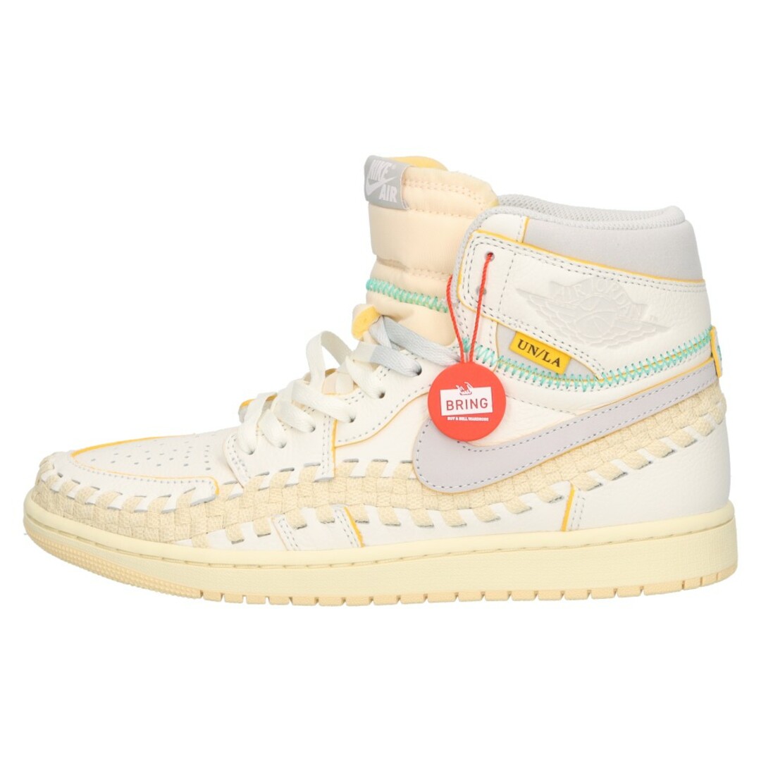 NIKE(ナイキ)のNIKE ナイキ ×UNION AIR JORDAN 1 RETRO HI OG SP SUMMER 96 ユニオン エアジョーダン1 サマー ハイカット スニーカー ホワイト US8.5/26.5cm FD2565-100 メンズの靴/シューズ(スニーカー)の商品写真