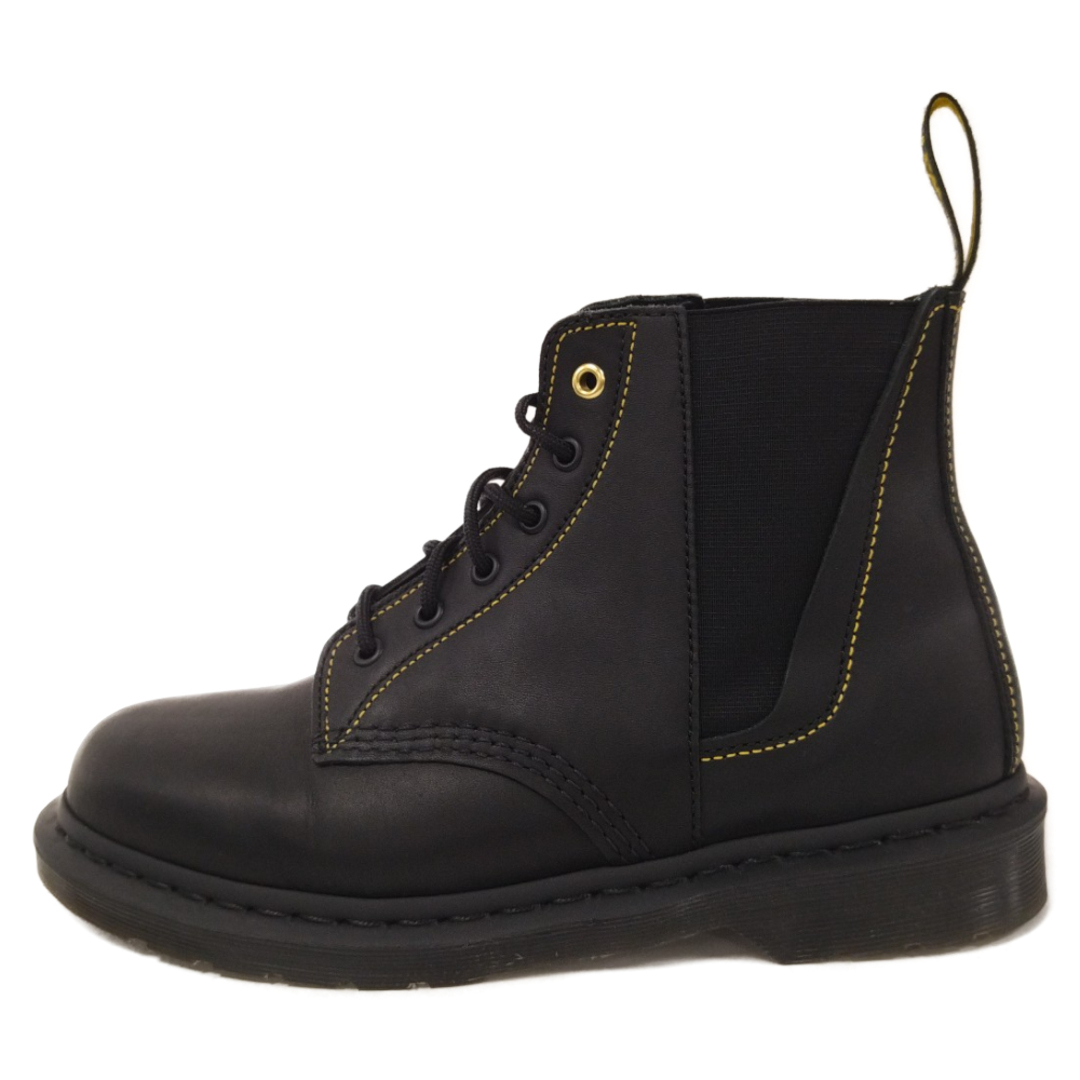 Dr.Martens(ドクターマーチン)のDr.Martens ドクターマーチン ×Yohji Yamamotoヨウジヤマモト 101 YY GUSSET 6ホール サイドゴア レザーレースアップブーツ ブラック メンズの靴/シューズ(ブーツ)の商品写真