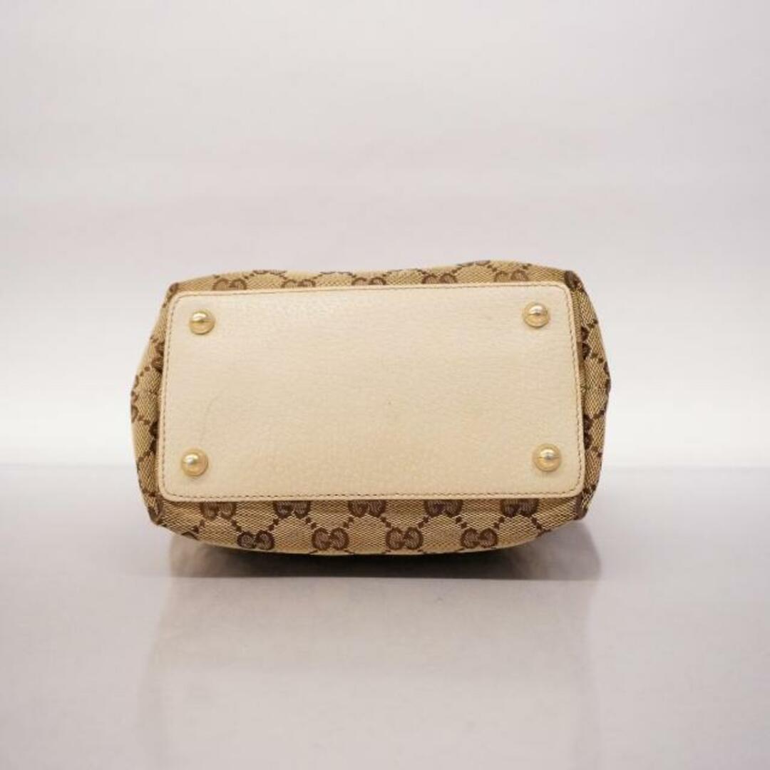 Gucci(グッチ)の【4ib2350】グッチ トートバッグ/GGキャンバス/120840/キャンバス/アイボリー/ベージュ/ゴールド金具 【中古】 レディース レディースのバッグ(トートバッグ)の商品写真