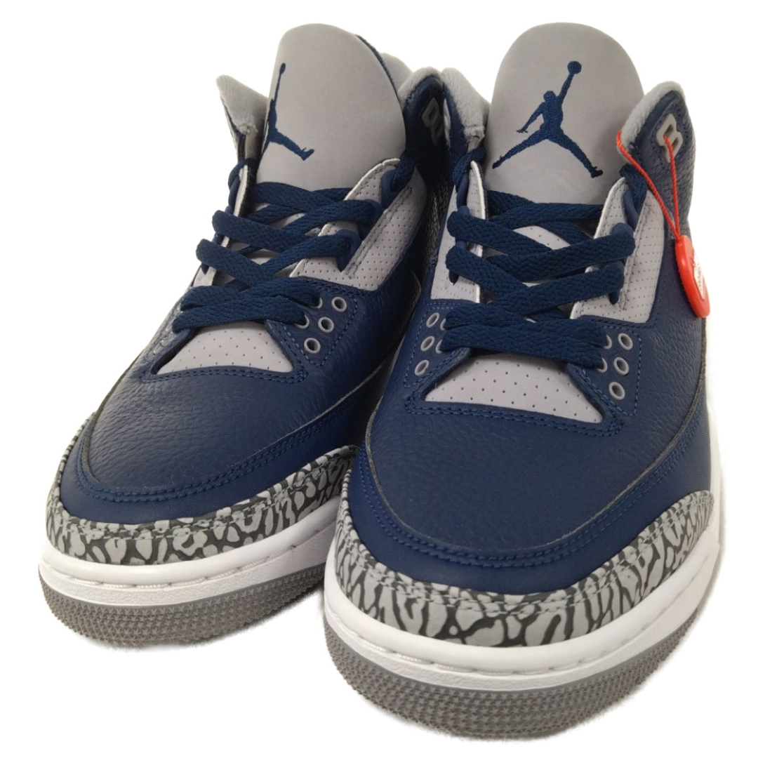 NIKE(ナイキ)のNIKE ナイキ AIR JORDAN 3 RETRO MIDNIGHT NAVY CT8532-401 エアジョーダン3 レトロ ミッドカットスニーカー ネイビー US8.5/26.5cm メンズの靴/シューズ(スニーカー)の商品写真