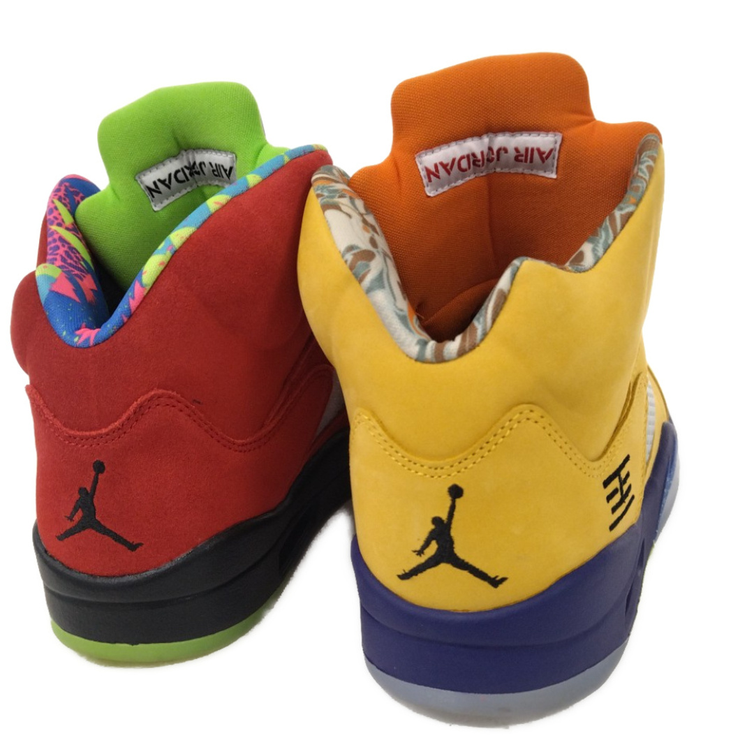 NIKE(ナイキ)のNIKE ナイキ AIR JORDAN 5 RETRO SE WHAT THE CZ5725‐700 エアジョーダン5 レトロ ワットザ ハイカットスニーカー レッド/イエロー US8.5/26.5cm メンズの靴/シューズ(スニーカー)の商品写真