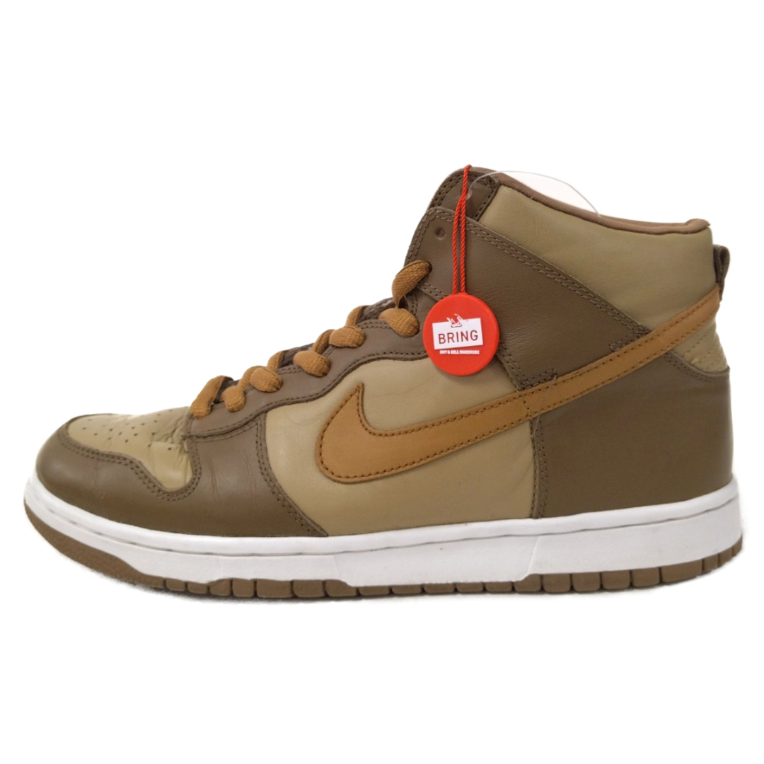 NIKE(ナイキ)のNIKE ナイキ 02年製 DUNK HIGH HAY MAPLE 304717-222 ダンクハイ メープル ハイカットスニーカー ブラウン US11/29cm メンズの靴/シューズ(スニーカー)の商品写真