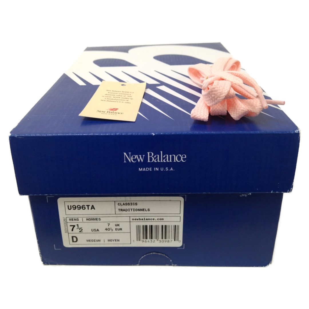 New Balance(ニューバランス)のNew Balance ニューバランス スエード ローカット スニーカー ピンク US7.5/25.5cm U996TA メンズの靴/シューズ(スニーカー)の商品写真