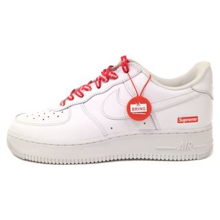 ナイキ(NIKE)のNIKE ナイキ × SUPREME AIR FORCE 1 LOW シュプリーム エアフォース 1 ローカットスニーカー ホワイト US9/27cm CU9225-100(スニーカー)