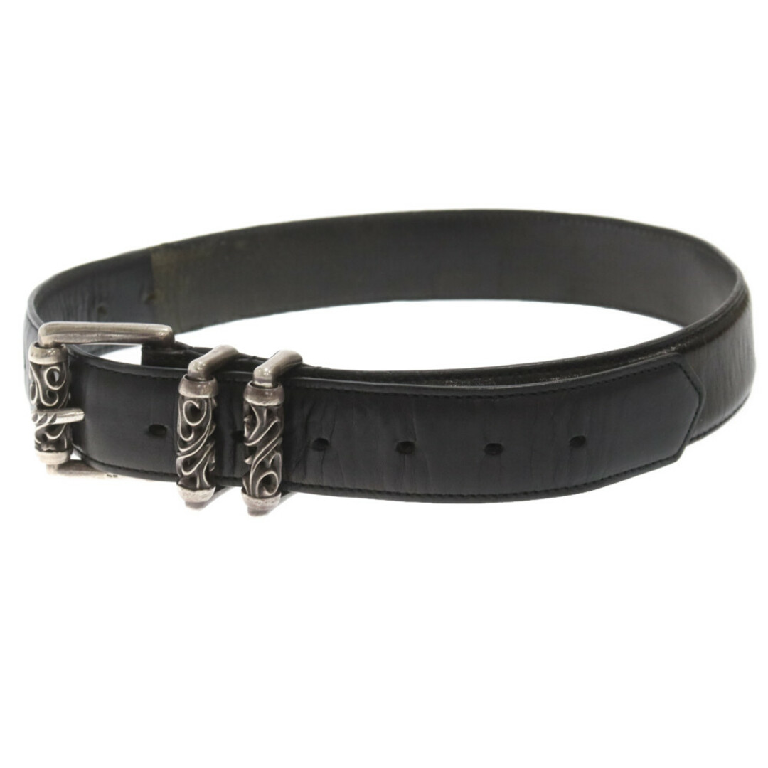 Chrome Hearts - CHROME HEARTS クロムハーツ BLT ROLLER 3PC 1.5 1.5inch 3PCローラー レザーベルト ブラック