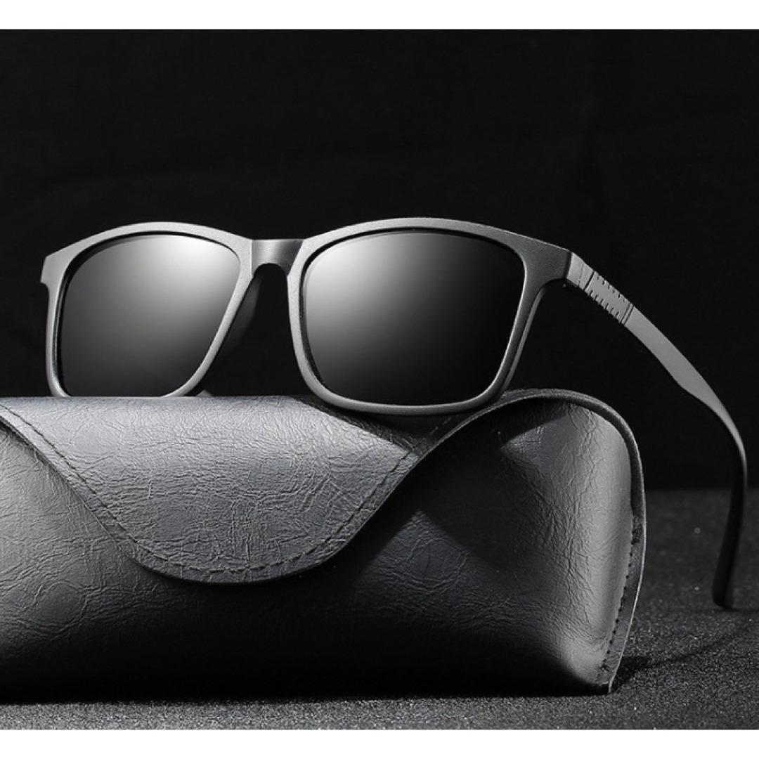 偏光サングラス  サングラス　 UV400  紫外線カット　ブラック メンズのファッション小物(サングラス/メガネ)の商品写真