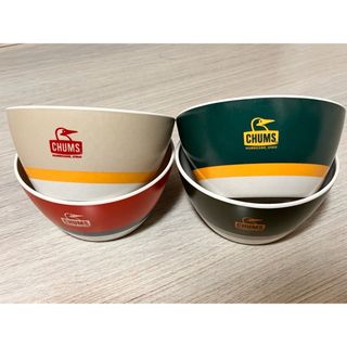 チャムス(CHUMS)の限定非売品 CHUMS　アサヒ チャムス　 バンブーファイバーボウル4個セット (食器)