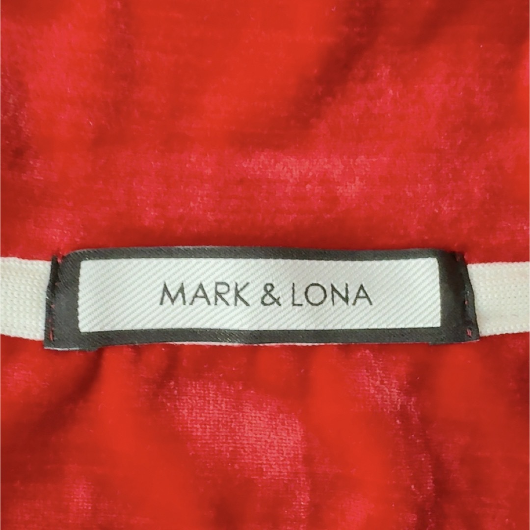 MARK&LONA(マークアンドロナ)のMARK &LONA マークアンドロナ　ベロアトップス　赤　サイズ44 メンズのトップス(シャツ)の商品写真