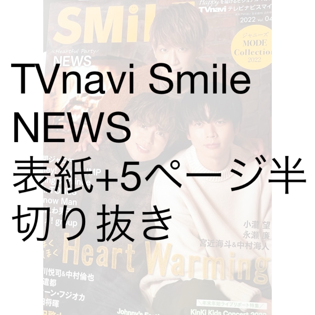 TVnavi SMILE (テレビナビスマイル) 2022年 02月号 [雑誌] エンタメ/ホビーの雑誌(音楽/芸能)の商品写真