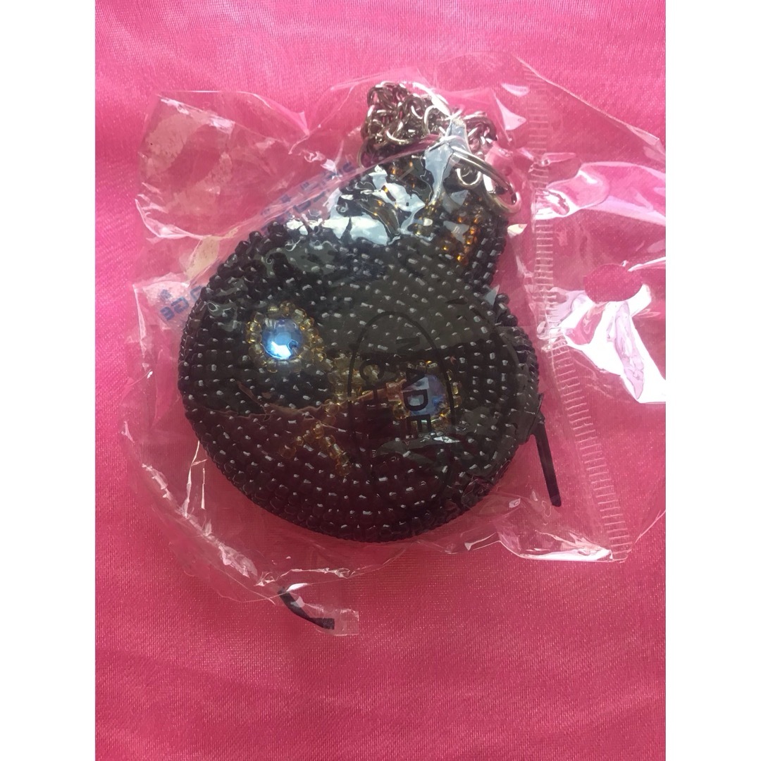黒ウサギ　ビーズ　コインケース　キーホルダー レディースのファッション小物(コインケース)の商品写真