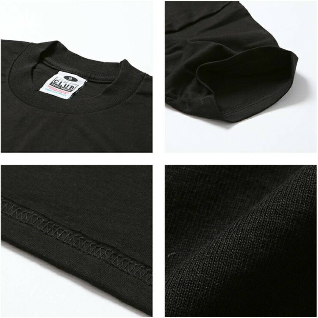 PRO CLUB(プロクラブ)の新品 プロクラブ ヘビーウエイト Tシャツ 2枚セット ホワイト ブラック L メンズのトップス(Tシャツ/カットソー(半袖/袖なし))の商品写真