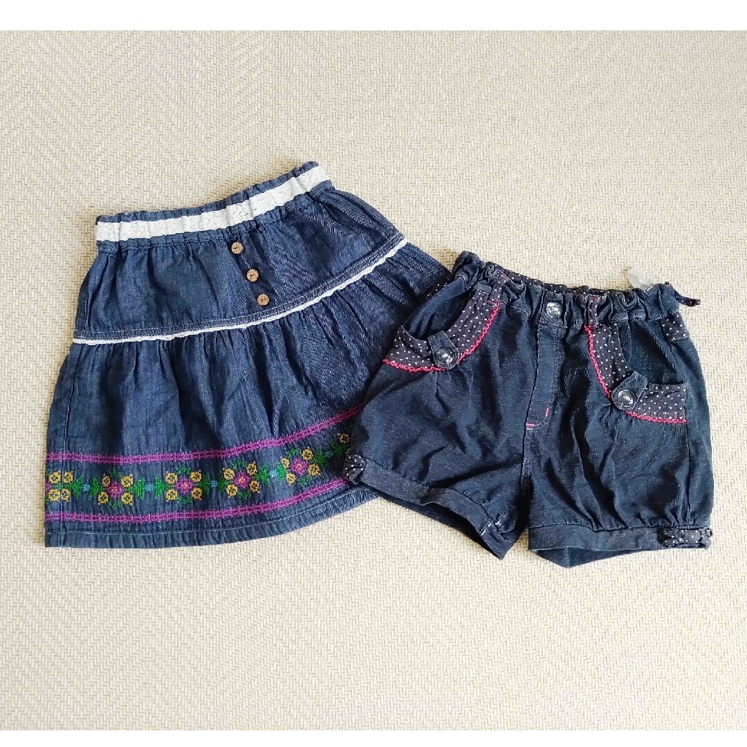 120cm スカート130cmパンツ（B品) キッズ/ベビー/マタニティのキッズ服女の子用(90cm~)(パンツ/スパッツ)の商品写真