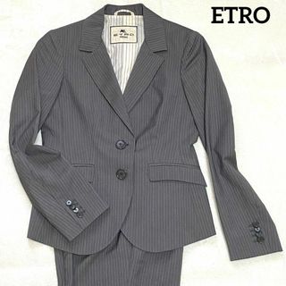 エトロ(ETRO)のエトロ　パンツスーツ　セットアップ　グレー　38（M相当）(スーツ)