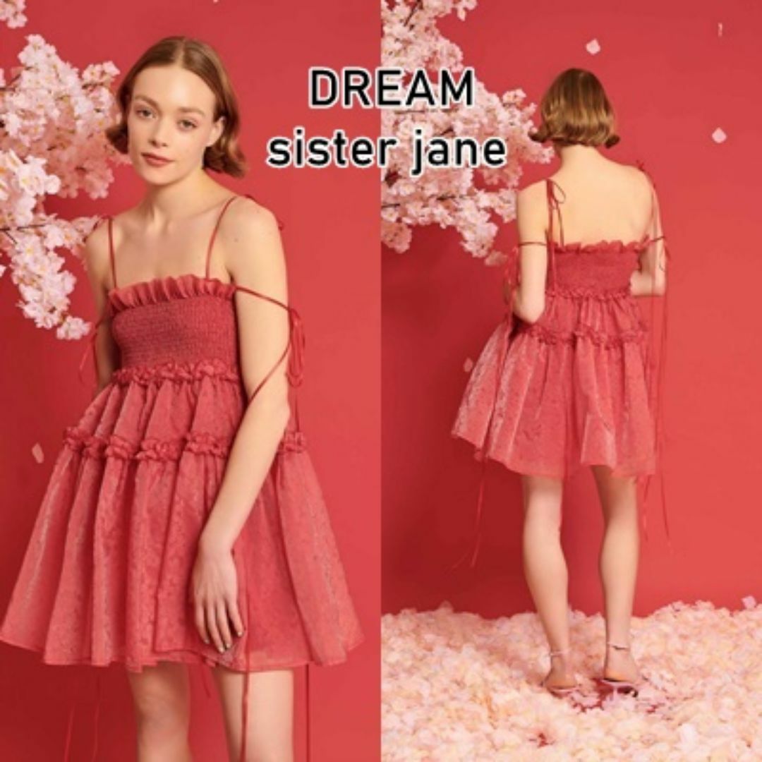 sister jane(シスタージェーン)のDREAM Sister Jane リボンストラップ ミニワンピース レディースのワンピース(ミニワンピース)の商品写真