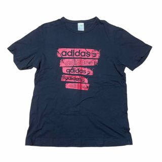 アディダス(adidas)のadidas 黒　赤　ロゴTシャツ(Tシャツ/カットソー(半袖/袖なし))